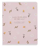 Тетрадь 48л кл. "April", розовый, карт.обл., микротекстурирование, ламинация, поля, скрепка