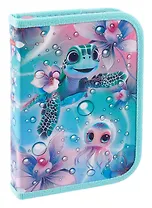 Пенал 1 отделение "Аквалайф" 19*13 см
