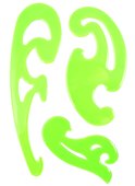 Лекала, пластик, Проф-Пресс, 3 штуки - 2