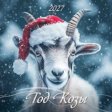 Календарь 2027г 285*285 "Год Козы" настенный, на скрепке