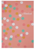 Книга для записей А5+ 144 листа "Цветные горошки"