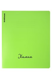 Тетрадь 48л кл. ТЕМА "Neon.  Химия"  пласт.обл., ассорти, ErichKrause