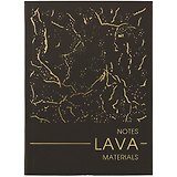 Записная книжка А6 80л тчк. "MATERIALS. LAVA" интегр.обл., ламинация soft touch, тиснение фольгой