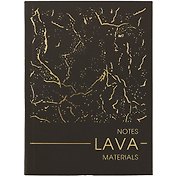 Записная книжка А6 80л тчк. "MATERIALS. LAVA" интегр.обл., ламинация soft touch, тиснение фольгой