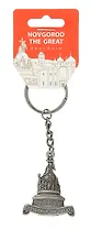 Брелок фигурка металлический "Великий Новгород. "1000-летие России" цвет античное олово
