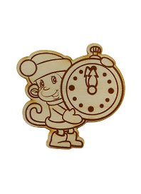 Фигурка Обезьянка-11 с запечатанным контуром (151872-К) (83х84мм) (игрушка из дерева) (упаковка)