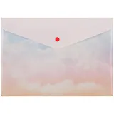 Папка-конверт А4 на кнопке "Облака"