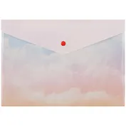 Папка-конверт А4 на кнопке "Облака"