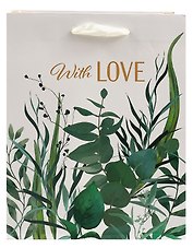 Пакет А5 23*18*10 "With love " жен., бум.мат.ламинат