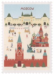 ГС Открытка Марка Москва, лето