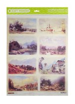 Рисовая бумага для декупажа Craft Premier Картины (CР06278) (А3) (25г/м) (упаковка)