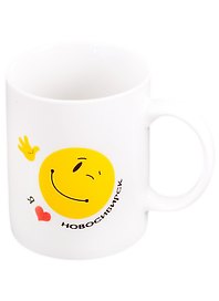 Кружка Новосибирск-Смайл (фарфор) (300мл) (112411-Но)