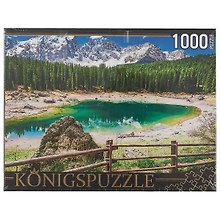 Пазл 1000 Konigspuzzle Италия Озеро Радуги (ГИК1000-8261) (коробка)