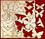 Набор для скрапбукинга Бабочки-2 (13907) (упаковка)
