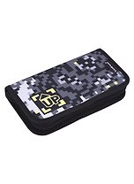 Пенал 1отд. "Pixel Game" с наполнением, 110*205*25, полиэстер, ErichKrause