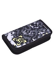 Пенал с наполнением «Pixel Game», 1 отделение, полиэстер, 110х205х25 мм, Erich Krause