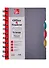 Записная книжка А6 120л кл. "Серая" пласт.обл., вырубка, 3цв.пласт.разделителя, инд.уп. - 0