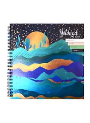 Скетчбук "Пустыня", цветной блок, 45 листов, 19.5 х 19.5 см