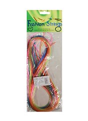 Трубочки для плетения, разноцветные с блестками, 1 м, 20 штук, Fashion Strings