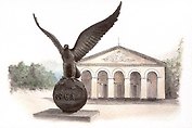 Открытка Орел Скульптура орла