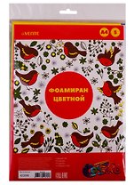 Фоамиран цветной 5 листов А4 (5цв) (1 мм) (упаковка) (deVENTE) (8040798)