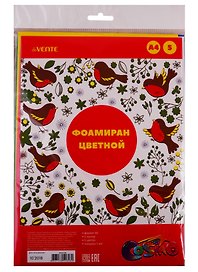 Фоамиран цветной 5 листов А4 (5цв) (1 мм) (упаковка) (deVENTE) (8040798)