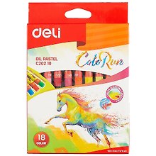 Пастель масляная «ColoRun», 18 цветов, Deli