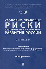 Уголовно-правовые риски научно-технологического развития России. Монография