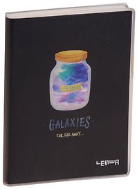 Записная книжка «Bottle of galaxy» А6, 80 листов в клетку, Lenwa
