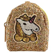 Сумочка-рюкзачок на молнии с блестками Единорог (10см) (ПВХ бокс)