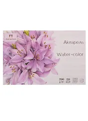 Планшет для акварели "Лиловый джаз" 10х15 см 200 г рисовальная бумага