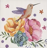 Алмазная мозаика MAZARI Открытка своими руками Колибри 15х15см М-10477