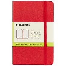 Записная книжка «Classic Pocket» А6, 96 листов, нелинованная, красная, Moleskine