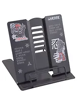 Подставка для книг/учебников "Ninja" 15,4*15,2см, металл, противоскольз.ножки, полноцв.рисунок, пласт.пакет, подвес