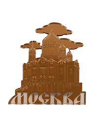 ГС Магнит Москва Храм Василия Блаженного зеркальный золото (акрил) (7,5см)