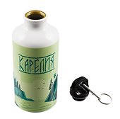 Бутылка с карабином Карелия зеленая(металл) (500мл) - 1