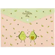 Папка -конверт «You complete me» А4 на кнопке