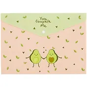 Папка-конверт А4 на кнопке "You complete me"