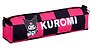 Пенал-косметичка объемный "Kuromi"  клетка, полиэстер