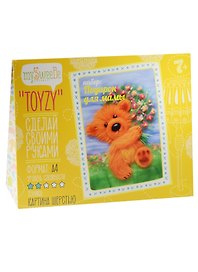 Набор Toyzy Подарок для мамы (TZ-P039) (А4) (Техника Картина шерстью) (7+) (MySweeBe) (Hand made) (Сделай своими руками)