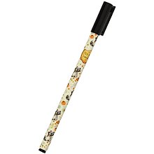 Ручка синяя, «Енот в цветах»