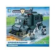 1TOY/Вантой, Конструктор ПОЛИЦЕЙСКИЙ СПЕЦНАЗ Бронемашина 200 дет.