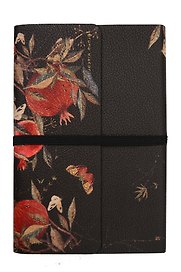 Ежедневник недат. А5 96л "FLORA. ГРАНАТ" иск.кожа, резинка, Bruno Visconti