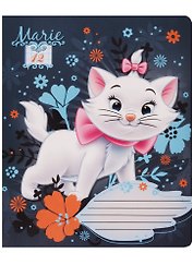 Тетрадь 12 листов клетка "Marie Cat"
