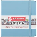 Скетчбук 12*12 80л "Art Creation" 140г/м2, син.тв.обл., резинка