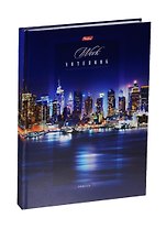 Книга для записей А4 160л кл. "Огни большого города" 7БЦ, тон.блок, Hatber