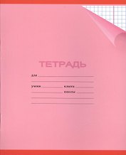 Тетрадь в клетку Unnika «Однотонная с уголком» в ассортименте, 24 листа