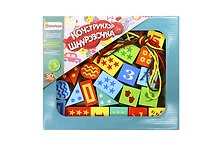 Конструктор, ALATOYS, Деревянный конструктор, Шнуровочка с цифрами, 30 деталей, 3 шнура