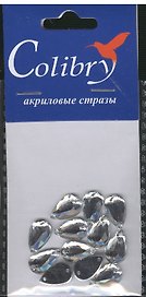 Стразы акриловые Colibry 2 (W8-13) (каплевидные) (8х13 мм) (упаковка)