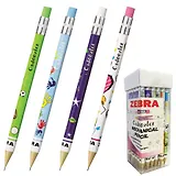 Карандаш механический Zebra, Fun-2, 0,7 мм,  с ластиком, цвет корпуса ассортименте